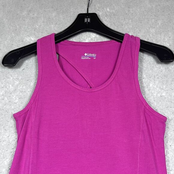 Columbia Dress Small Purple Pullover Stretch Sleeveless Performance Shelf Bra - Picture 2 of 12